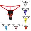 Мужские модные стринги с Т-образной спинкой, микро-стринги, трусы, нижнее белье
