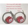 Adjustable Cable Lockout gate valves lockout steel hasp lockout 4