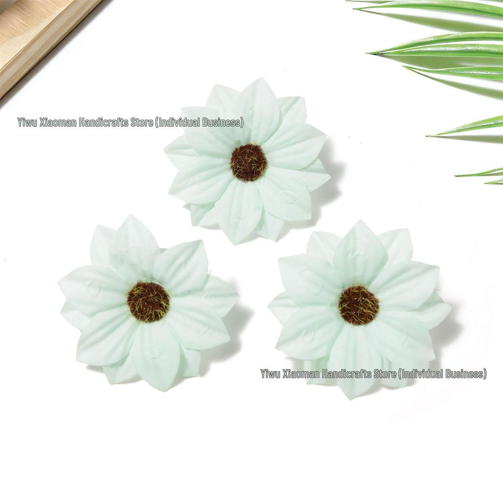 6 см Головка искусственного цветка Пион Хризантема Подсолнух для DIY Сандалий, Шляп, Аксессуаров для Волос и Украшения Гирлянд