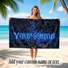 Fantasy Magic Theme Soft Beach Towel Personalized Custom Name Text Towel Portable for Beach Pool Travel