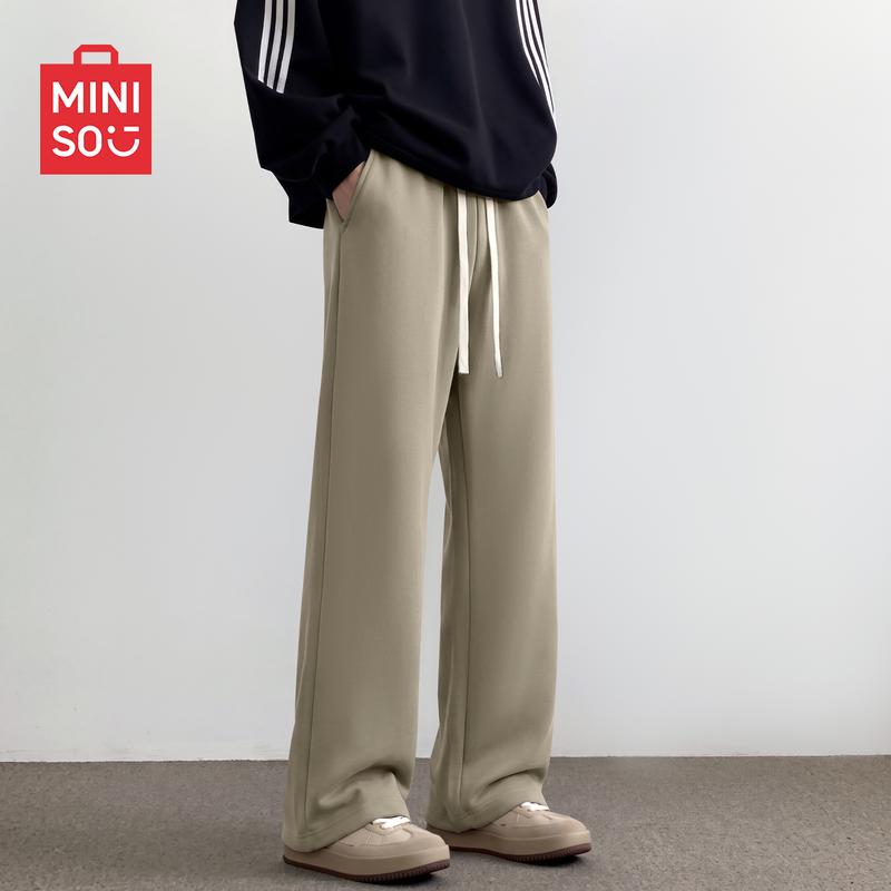 MINISO Мужские американские повседневные брюки прямого кроя в стиле Хай-стрит