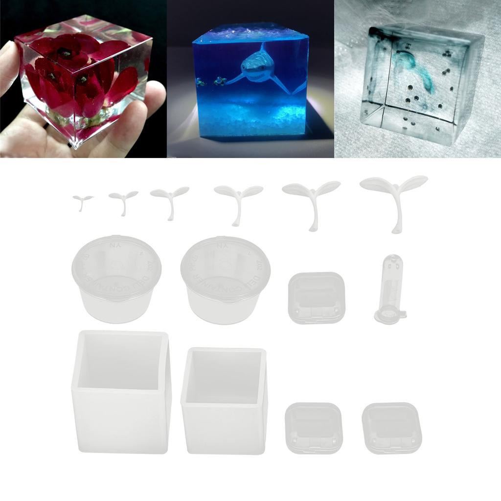 Набор силиконовых форм для литья, многоразовые формы для рукоделия, инструмент для изготовления травы с двумя листьями, аксессуары