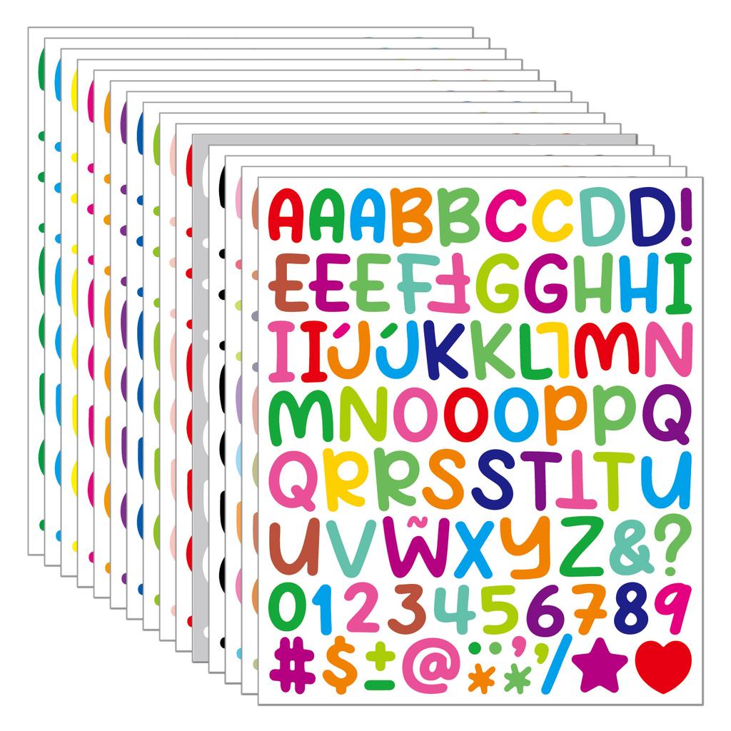 English Inspirational Stickers 100 Laser Stars Shiny Water Cup Computer Decoration DIY Waterproof Suitcase Stickers