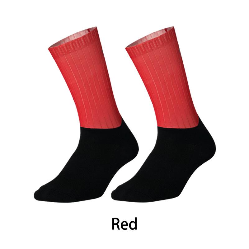 Велоноски Аэро Противоскользящие Силиконовые Спортивные Велосипедные Носки Мужские Дышащая Сетка Беговые Гоночные Велосипедные Носки МТБ Calcetines Ciclismo