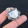 Gift For Women Pendant 925 Sterling Silver Natural Rainbow Moonstone Gemstone