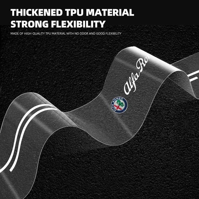 Car Stickers For Alfa Romeo Car Rear Bumper Trunk Sill Transparent Protector Sticker For Alfa Romeo giulia stelvio giulietta 159