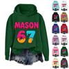 Women's Fashionable Casual Long-Sleeved Printed Hooded Sweatshirt
