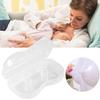 2Pcs Ultra-Thin Silicone Nipple Shields Easy Breastfeeding BPA-Free Super-Soft with Carrying Case Nipple Shields