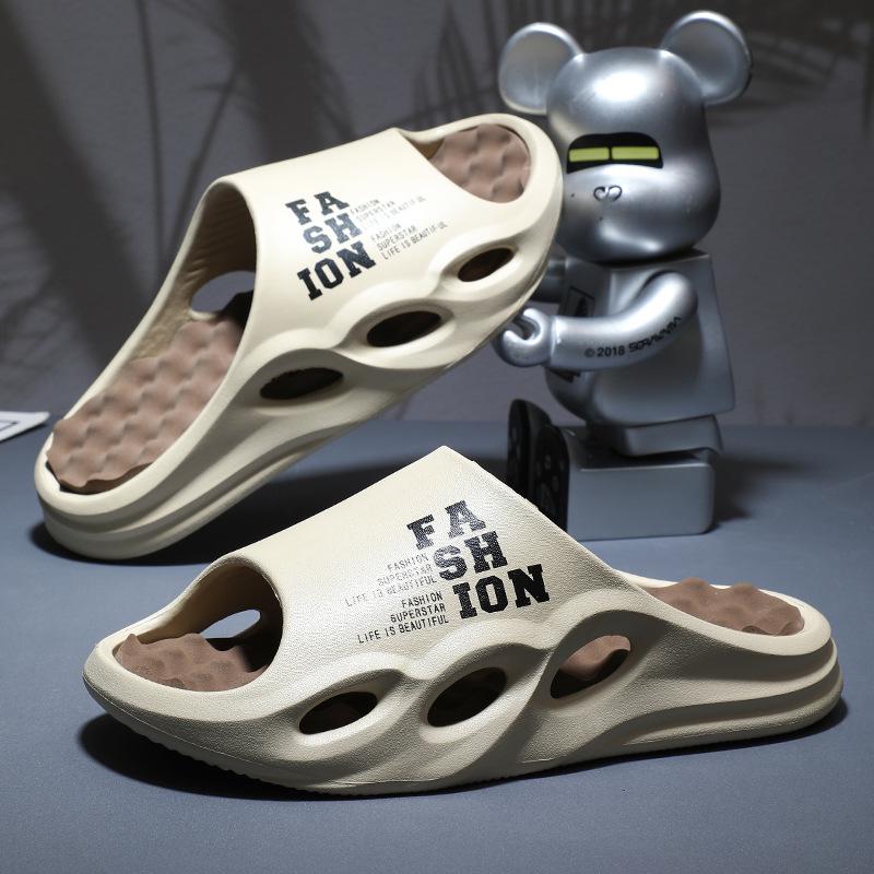 Мужские уличные шлепанцы на толстой подошве: Удобные, износостойкие, легкие спортивные сандалии для использования в помещении/на улице.