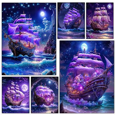 5D Diy Алмазная Картина Новое Поступление Корабль Парусник Ювелирные Изделия Вышивка Крестом Вышивка Все Мозаичное Искусство Украшения Дома Благословение Подарок