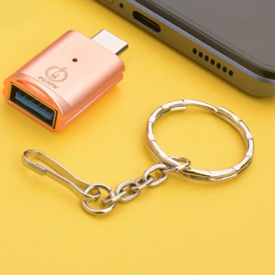 Тип C к адаптеру USB 3 PD с быстрой зарядкой и высокоскоростным разъемом для передачи данных.