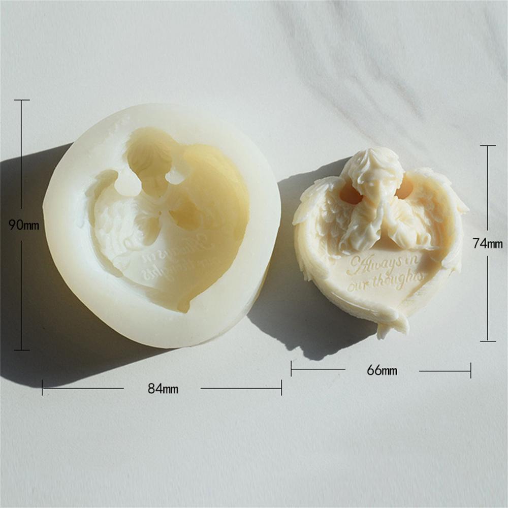 Силиконовая форма для свечи в виде ракушки-херувима, форма для смолы «Ангел-ракушка», «сделай сам», ручная работа, домашний декор, свеча, мыловарение