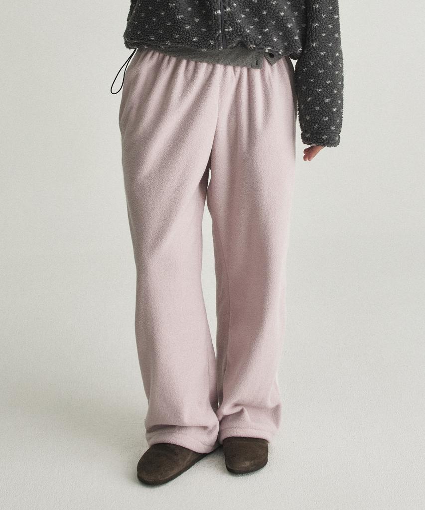 DEARSTALKER Terry Lace Track Fleece Pants - Pink