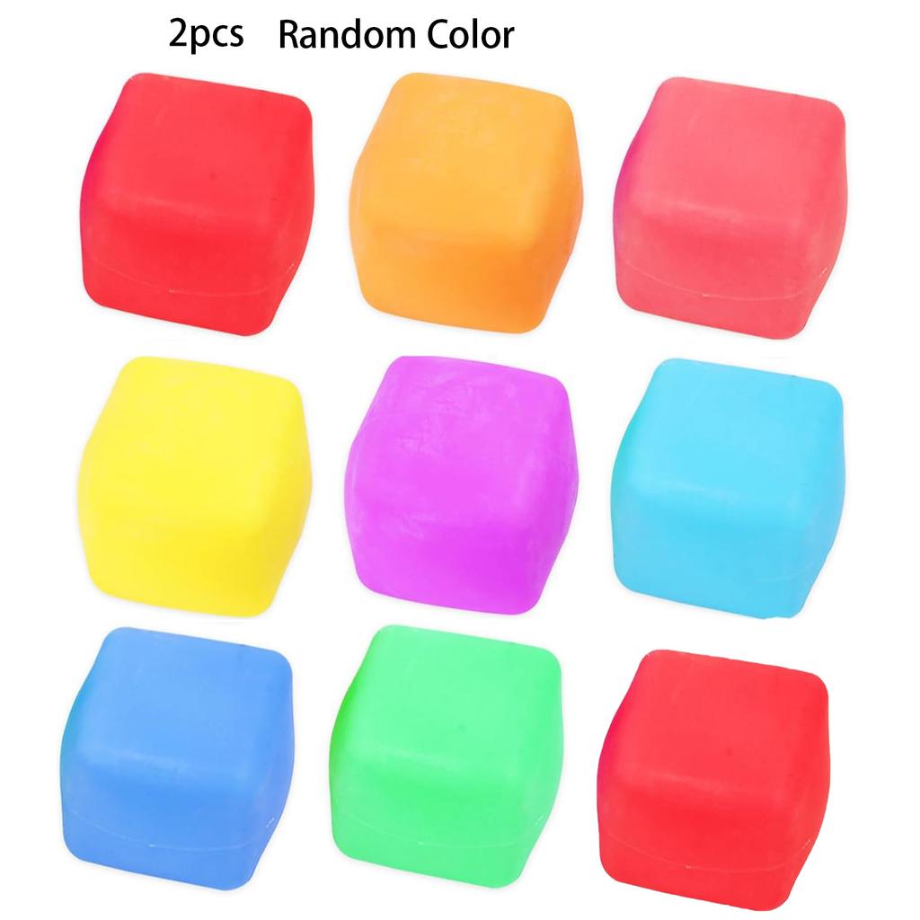 Беспокойный мячик-антистресс из теста, кристальная слизь, мягкая игрушка-антистресс из глины, успокаивающая тревогу, при легком нажатии пальцами, случайные цвета