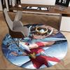 1pc Saint Seiya Athena Round Carpet - Anime Design Office Chair Mat