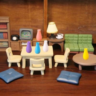 DIY Кукольный Дом Ваза Моделирование Цвета Миниатюрные Фигурки Симпатичные Украшения Ваза