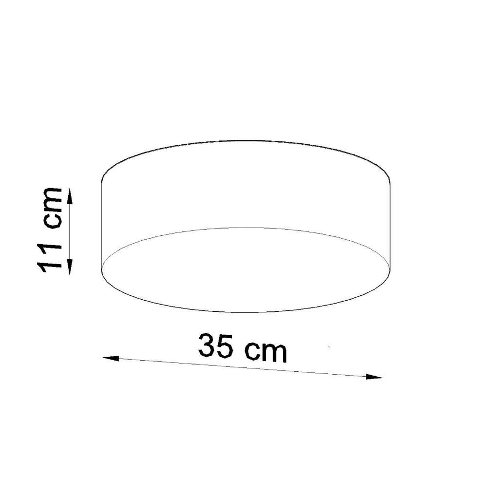 Plafon Solara 2 E27 Biały Lumilo 01.123.23