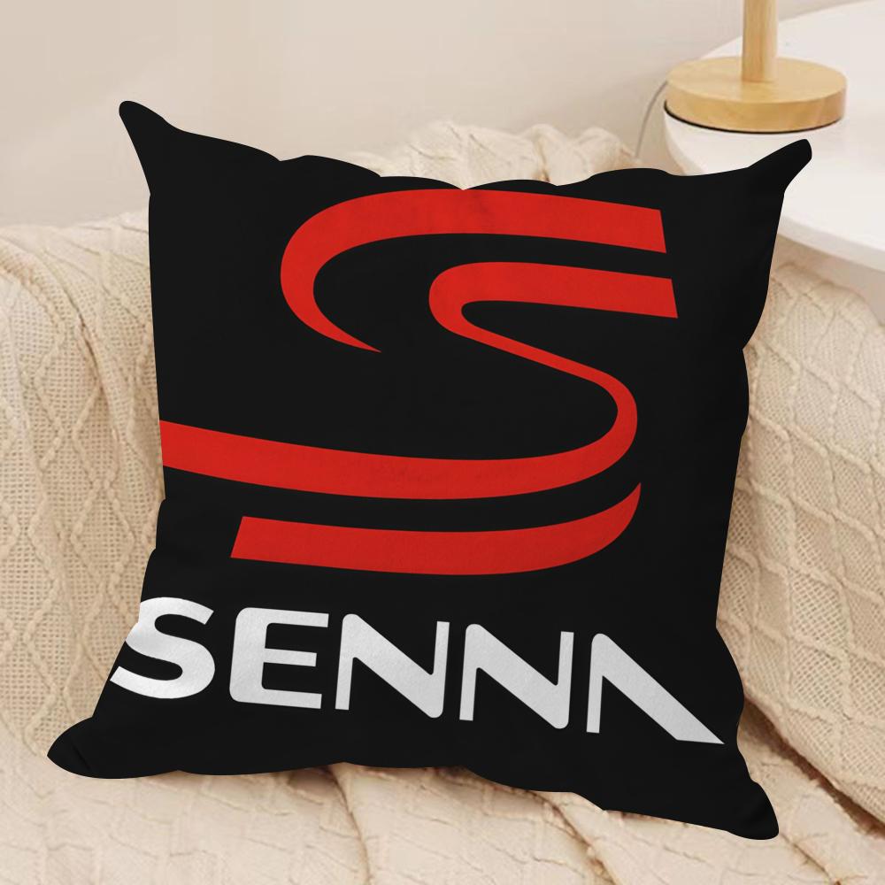Aayrton Ssenna Hhelmet Cushion Cover Short plush Doublesided Print Square Throw Pillow Covers Sofa Home Cushion Decor