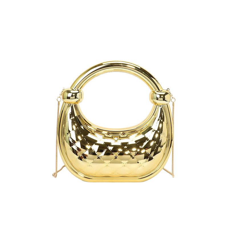 Women's bag 2025 new European and American fashion gradual change color messenger box bag niche hand carry rope knot dumpling bag tide