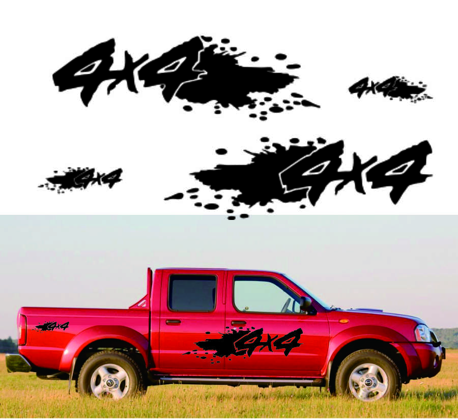 4Pc 4X4 Off Road Car Sticker for Ford Ranger Raptor F150