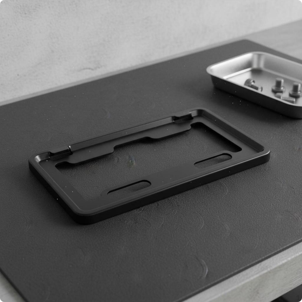 Electric Bike Registration Plate Bracket Rust Resistant Holder Easy Installation Vehicle