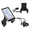 Electric Ebike Display 5 Pin 24V 36V 48V 60V Bike Odometer Universal Scooter LCD Panel Screen 31.8 22.2MM Electric Bike Power Meter