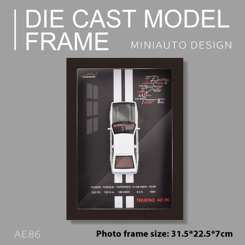 1/32 Версия с фоторамкой Сплав Металл Модель Спортивного Автомобиля Симуляция 3D Гоночный Автомобиль Подвесная Картина Коллекция Подарки Детям Украшение