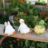 3Pcs Creative Small Animal Figurines Turtle Penguin Garden Sculptures  Outside