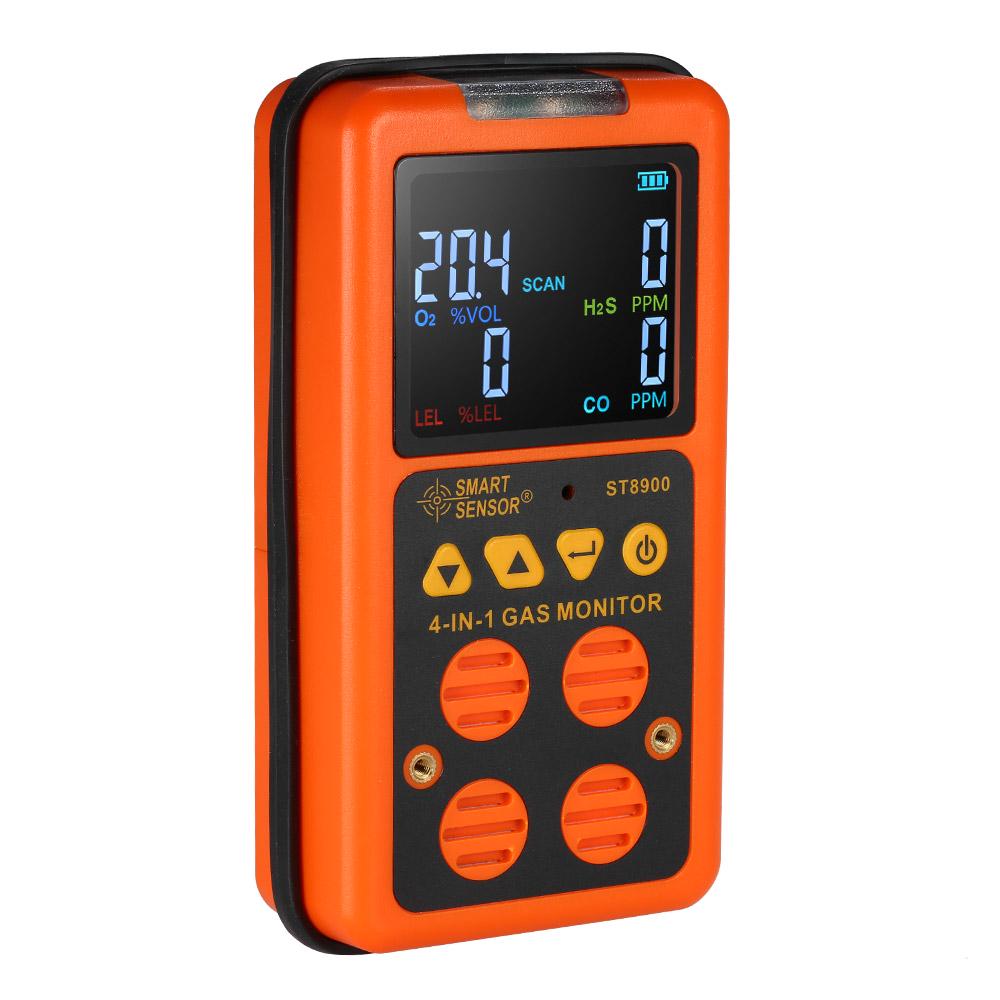 SMART SENSOR 4 In 1 Gas Detector HS and CO Monitor Industrial Digital Handheld Toxic Gas Carbon