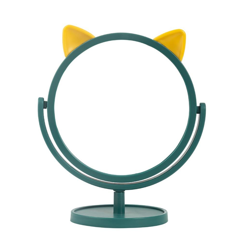 Single-Sided Vanity Makeup Mirror Cat Ear Shape Table Makeup Mirror New Dressing Mirror Bathroom
