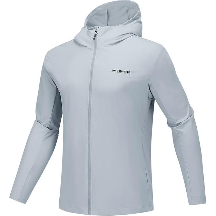 Skechers Godri Серия Performance Влагоотводящая Быстросохнущая С капюшоном Удобная Куртка с длинным рукавом Мужские куртки Песчаник P225M155-001C