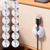 10PCS Desk Cable Organizer Clips for Wire Management Adhesive Cord Holders USB Charging Cables Office Desktop Organization