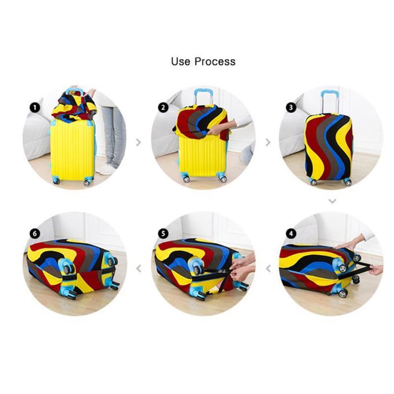 Дорожные принадлежности, необходимые для путешествий аксессуары для багажа, чемодан с принтом, пылезащитный чехол для багажа