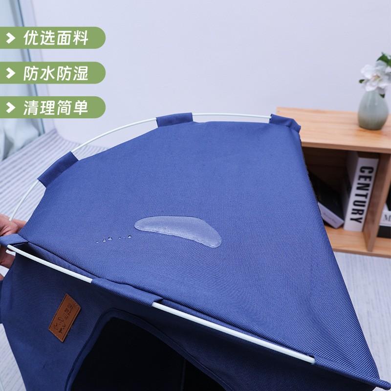 Pet Cat Dog Tent Bed Warm Insulated Portable House Indoor Outdoor Use Blue Green Camo