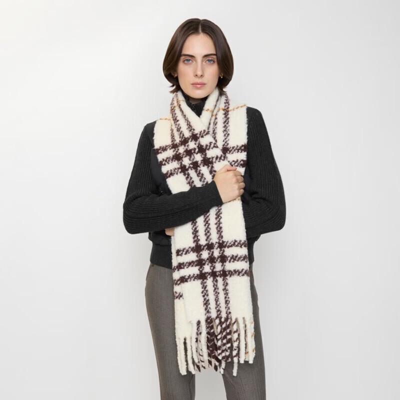 Burberry Шарф в клетку из смеси альпаки