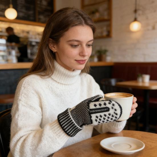 Забавные варежки со средним пальцем, уютные вязаные перчатки со скрытым отношением, дерзкие вязаные перчатки с жестом «фак»
