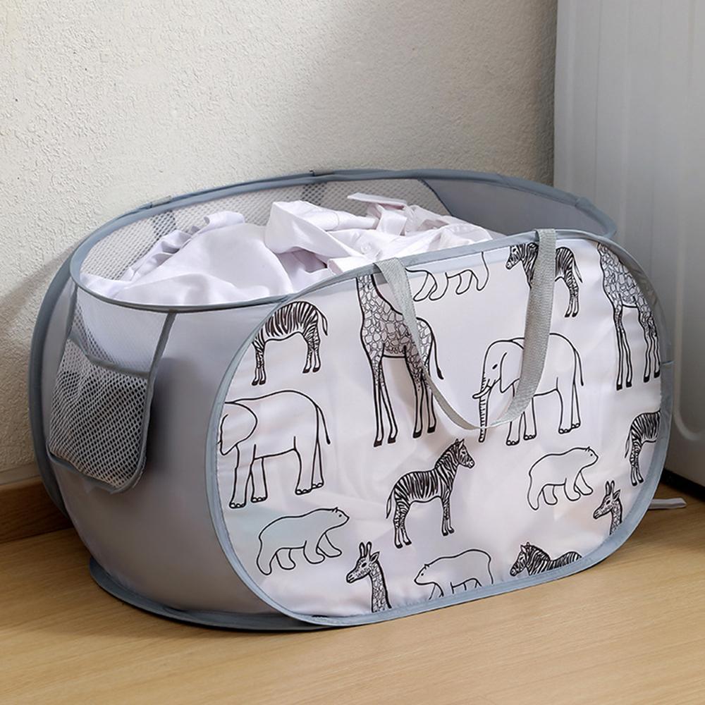 Cartoon Giraffe Laundry Basket Home Dirty Clothes Basket Miscellaneous Sorting and Storage Basket Bathroom Organizer Storage