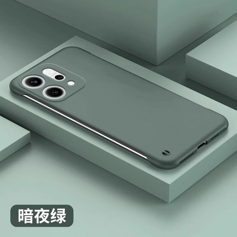 Применимый чехол для мобильного телефона opporeno14, безрамочный чехол со световым эффектом Reno14Pro, противоударный защитный чехол, продвинутое ощущение, твердый корпус