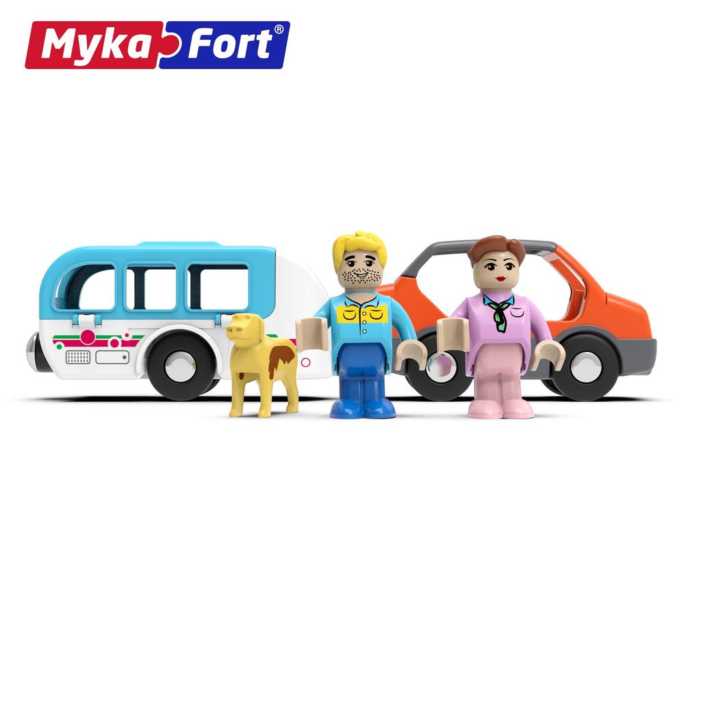 Mykaffer Магнитный туристический автомобильный костюм для сцены, совместимый с деревянным треком Томаса, детская игрушка для мужчин