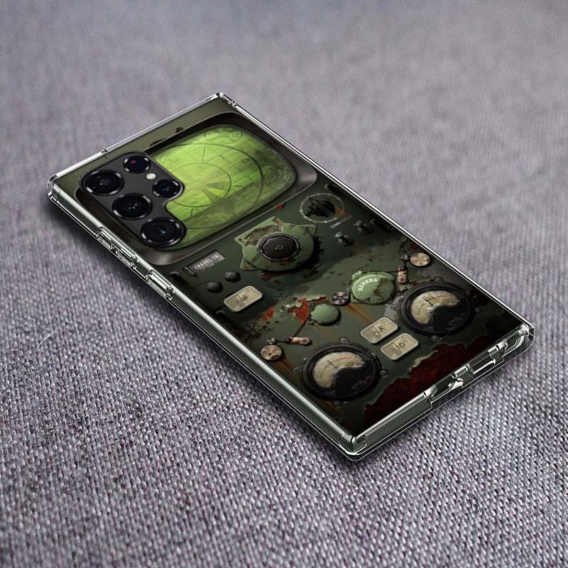 Radar Numerical Control Data Phone Case For Samsung Galaxy S24 S23 S21 S20 FE S22 S26 Ultra S25 Edge S10 Plus Cover Clear TPU Ca