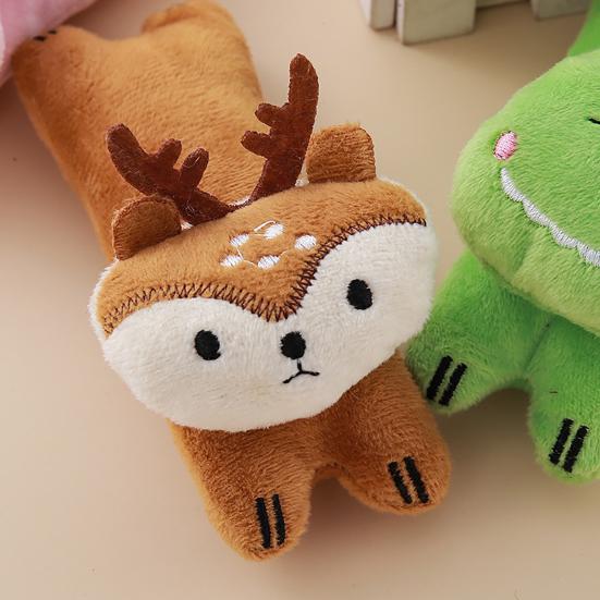 Pet Toy Realistic Animal Shape Bite-Resistant Plush Chew Toy with Catnip Relieves Boredom Simulation Modeling Teeth Cleaning