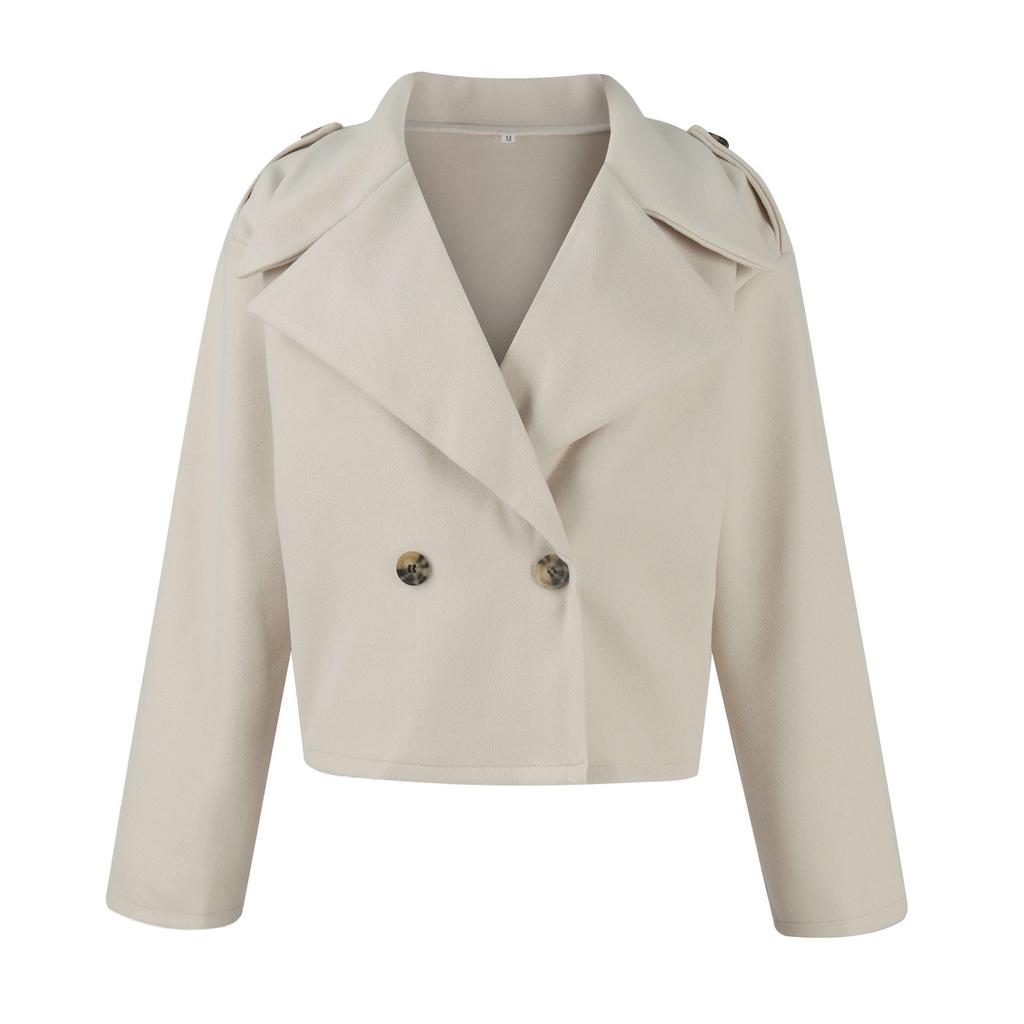 Модный британский пиджак с воротником из однотонного твида