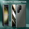 Magnetic Adsorption Anti-Peep Privacy Case for OnePlus 12/ 13/ 13T with Camera Lens Protection Double-Sided Glass Cover