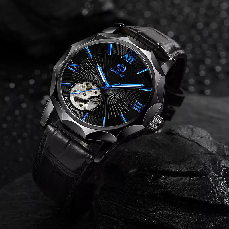 UTHAI M19 Повседневные мужские часыЕвропейские и американские автоматические механические часымногоугольные часы подарокчасы для мужчины