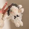 Fluffy Plush Rabbit Doll Pendant Cute Design Rabbit Plush Ornament  Gift for Her
