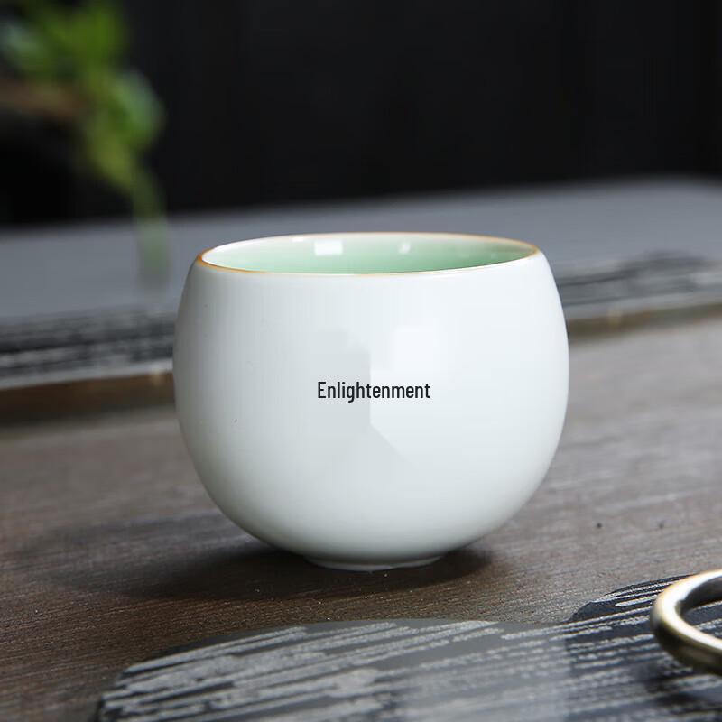 Cha Xun Little Monk Matte Ding Kiln Ceramic Tea Cup