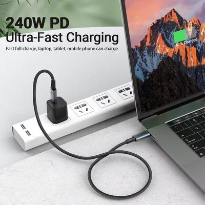 Кабель USB4 Type-C на USB-C 240 Вт Pd 8K 60 Гц 40 Гбит/с Кабель Type-C для Macbook Pro Thunderbolt3 4ipad Samsung Google Pixel Xiaomi Huawei