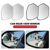 360 Degree HD Blind Spot Mirror Adjustable 2Pcs Car Rearview Convex Mirror for Reverse Wide Angle Vehicle Parking Rimless Mirror