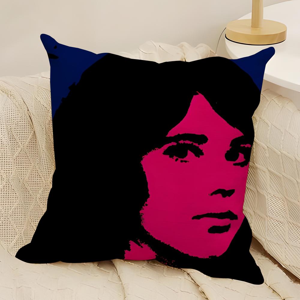 Hot TTV Girl Who Really Cares Pillow Case Natural Linen DoubleSided Printing Sofa Home Decor Cushion Cover