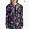 3D Printed Zip-Up Hoodie Women Streetwear Casual Sweatshirt